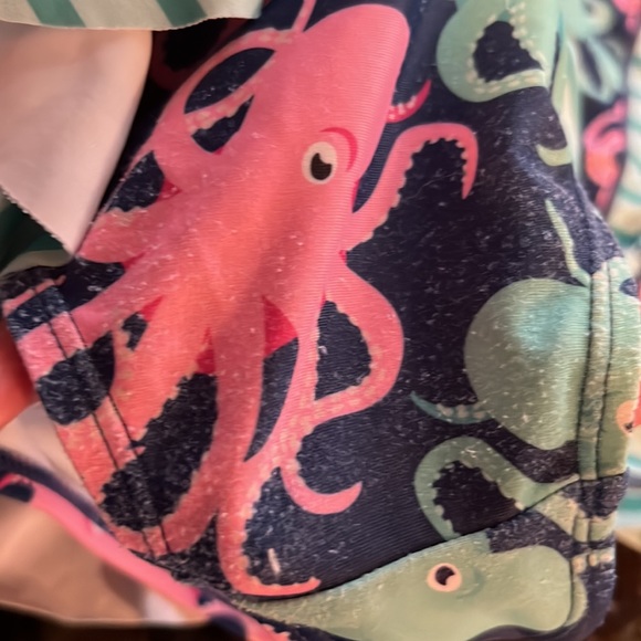 Ruffle Girl size 6 octopus rashguard swimsuit. - Picture 4 of 4